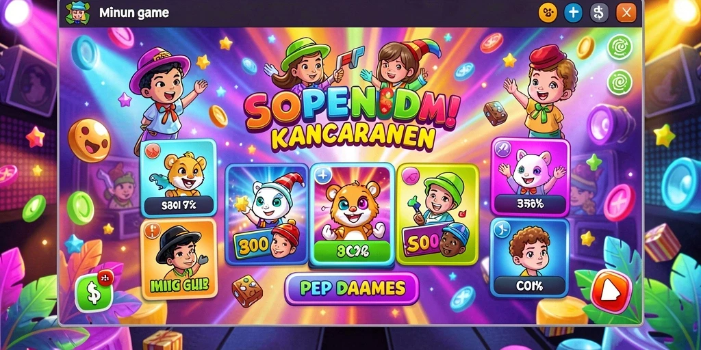 Tampilan utama aplikasi 77WIN dengan antarmuka yang ramah pengguna.