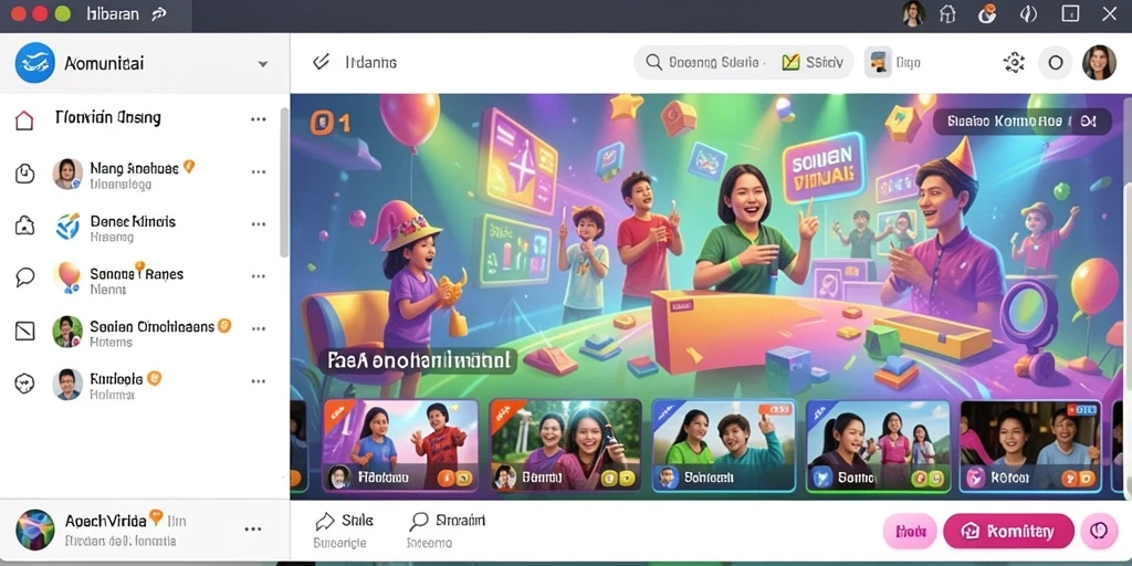 Tampilan antarmuka aplikasi yang menarik dan ramah pengguna.