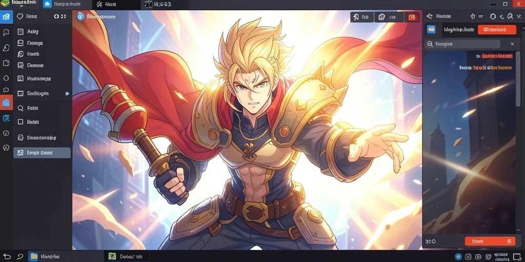 Screenshot menunjukkan petualangan seru dalam game.