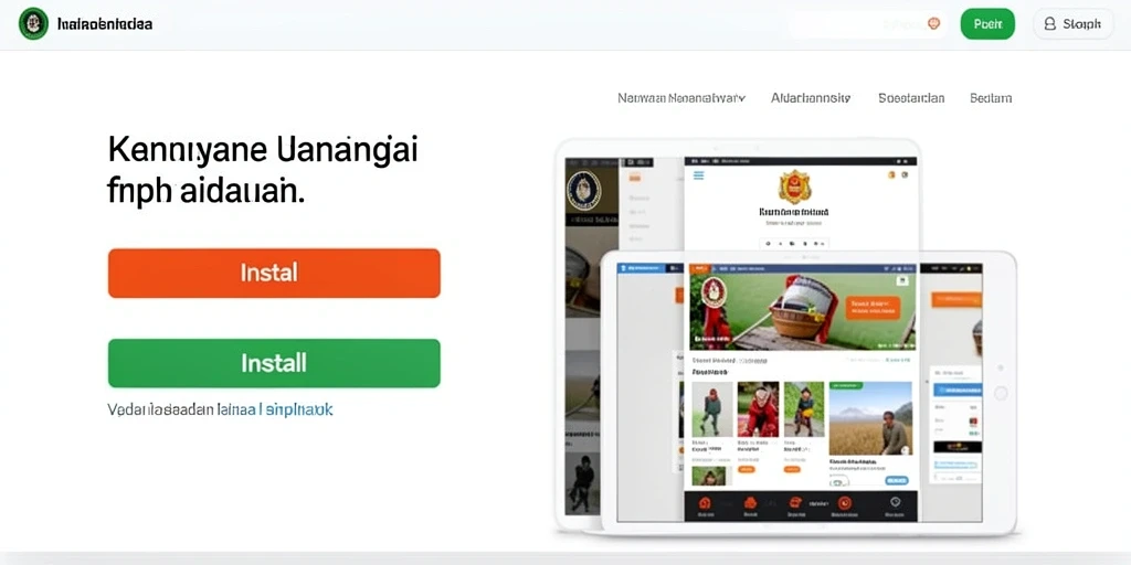 Tampilan menu utama yang menarik dan mudah dinavigasi.